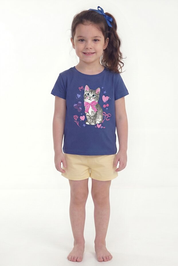 Printed Short Sleeve T-Shirt for Girls B14