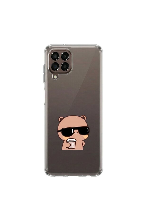 Samsung Galaxy M33 Compatible Couple 3/1 Design Transparent Case