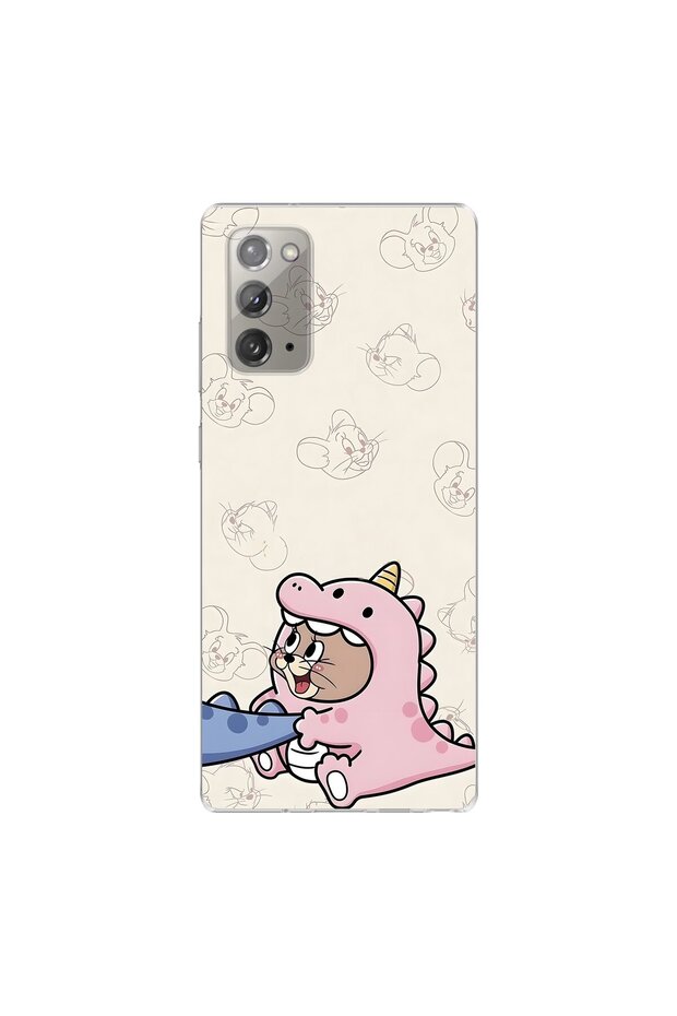 Samsung Galaxy Note 20 Compatible Couple 5/2 Design Transparent Case