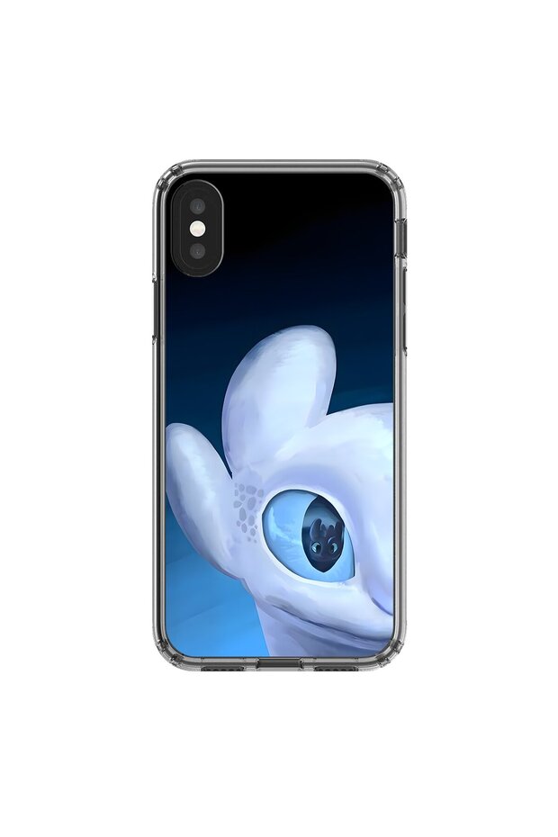 حافظة شفافة متوافقة مع iPhone XS بتصميم Couple 10/1