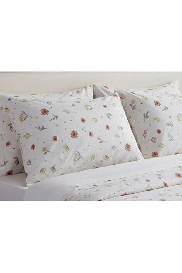 Floral Patterned Pillowcase Set 50X70 cm (2 Pieces) – Stylish and Natural Comfort 100% Cotton