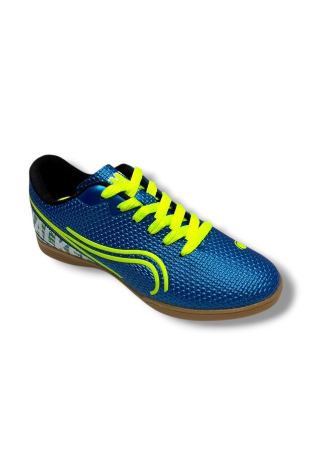 233-26 Futsal Kids Indoor Football Shoes Blue Yellow 36-36