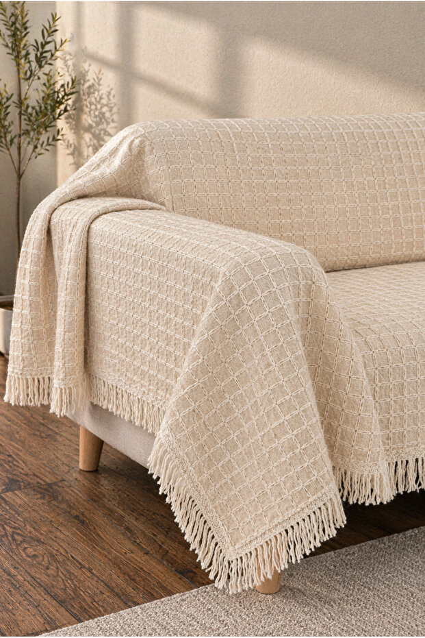 غطاء أريكة ديكوري متعدد الأغراض من ويديورز، غطاء أريكة طبيعي متعدد الاستخدامات مقاس 180x300