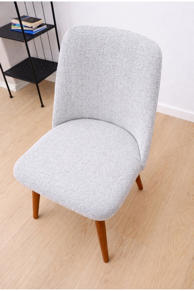 High Quality New Bohemian Patterned Stretchable Jacquard Fabric Large Oval Kitchen Chair Cover (1 Piece)