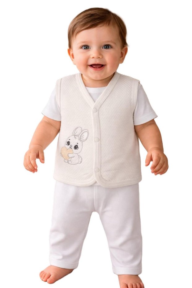 100% Organic Cotton Newborn Baby Girl and Boy Vest Seasonal 3-6 6-9 9-12 Months