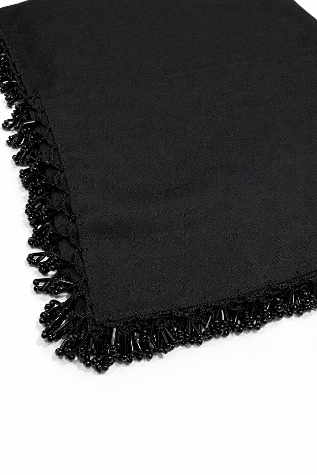 Dowry Bag with Hand Embroidery, Beaded Writing, 100% Cotton Women's Headscarf, Stylish Use