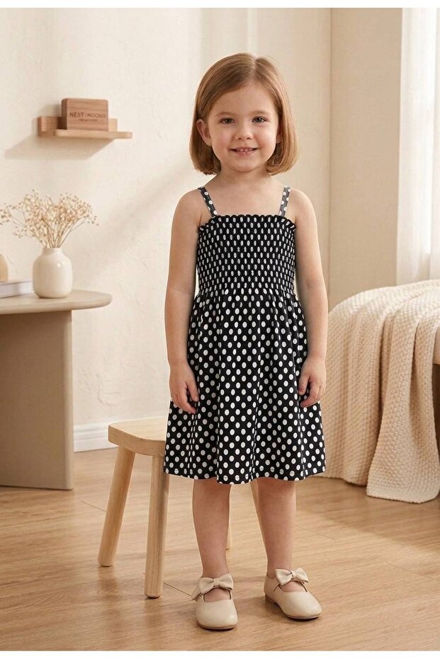 GIRL'S DOT DRESS