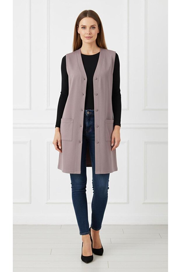Women's Glorya Thin Combed Cotton Tunic (90 cm) Long Vest