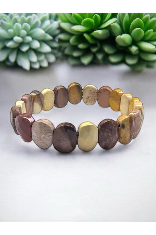 Mohikan Jasper Natural Stone Rolex Bracelet (Matte)