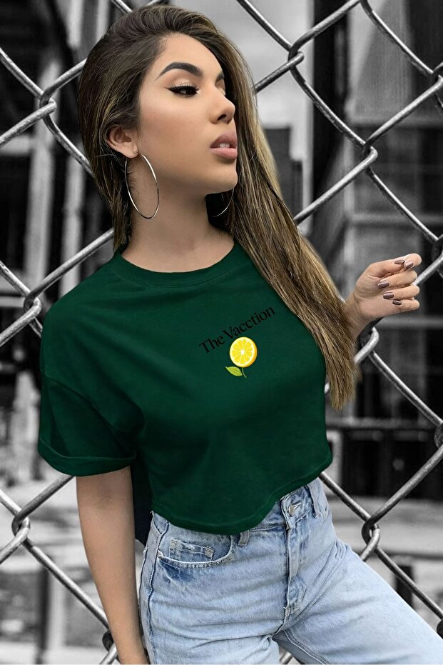 The Vacction Printed Crop T-Shirt 1Ut3