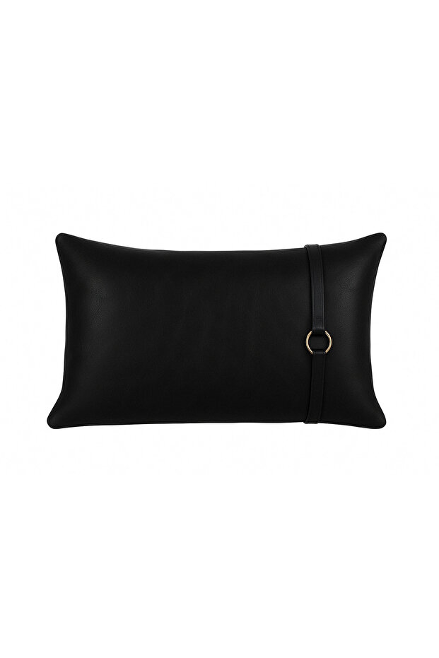The Noble Run Black Leather Rectangular Kirlent