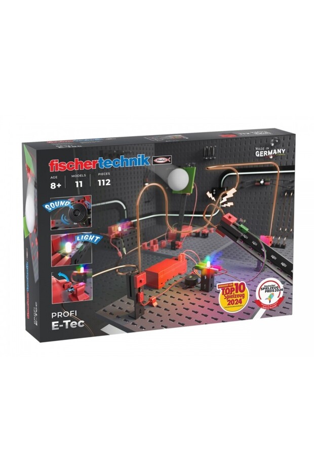 Kit constructie STEM E-tec, Fischertechnik, 112 piese