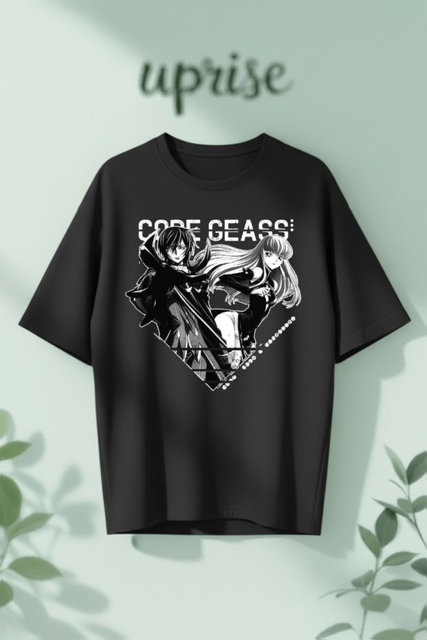 Code Geass Printed Cotton Oversize T-Shirt