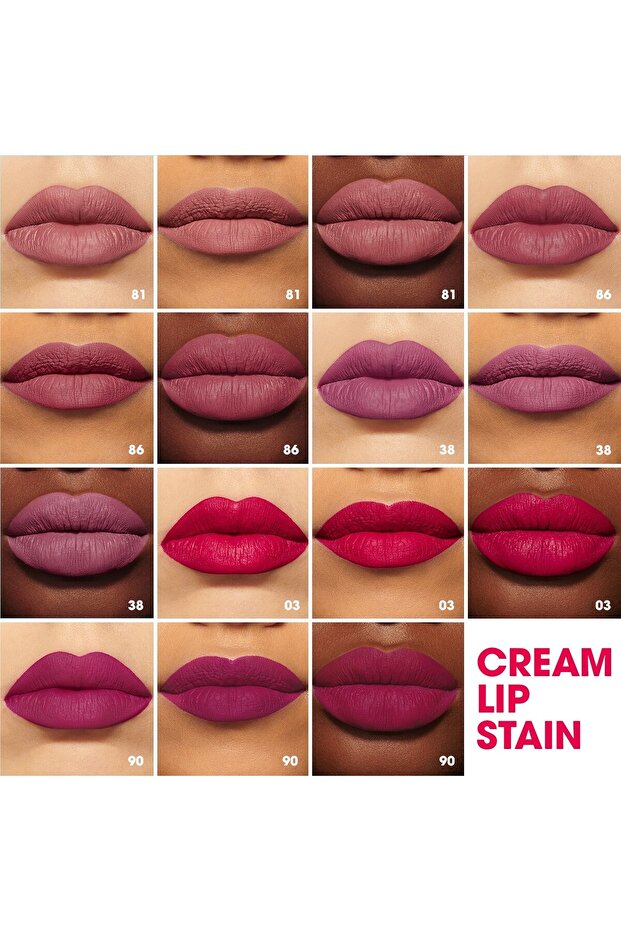 Cream Lip Stain Matte Lipstick 01 Always Red