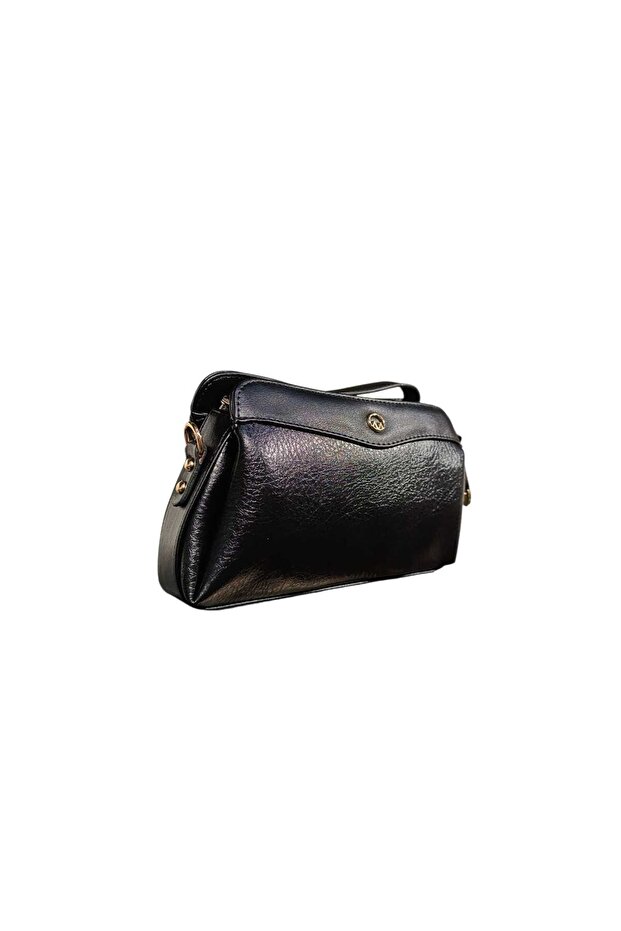 Multi-Compartment Portfolio and Crossbody Bag Black