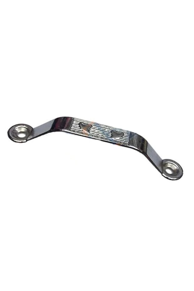 Decorative zamak handle external 64mm, nickel, 100 pieces