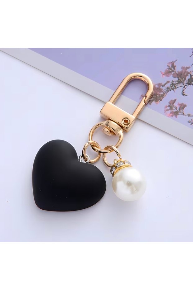 Purple Uk Bible Black Heart Keychain