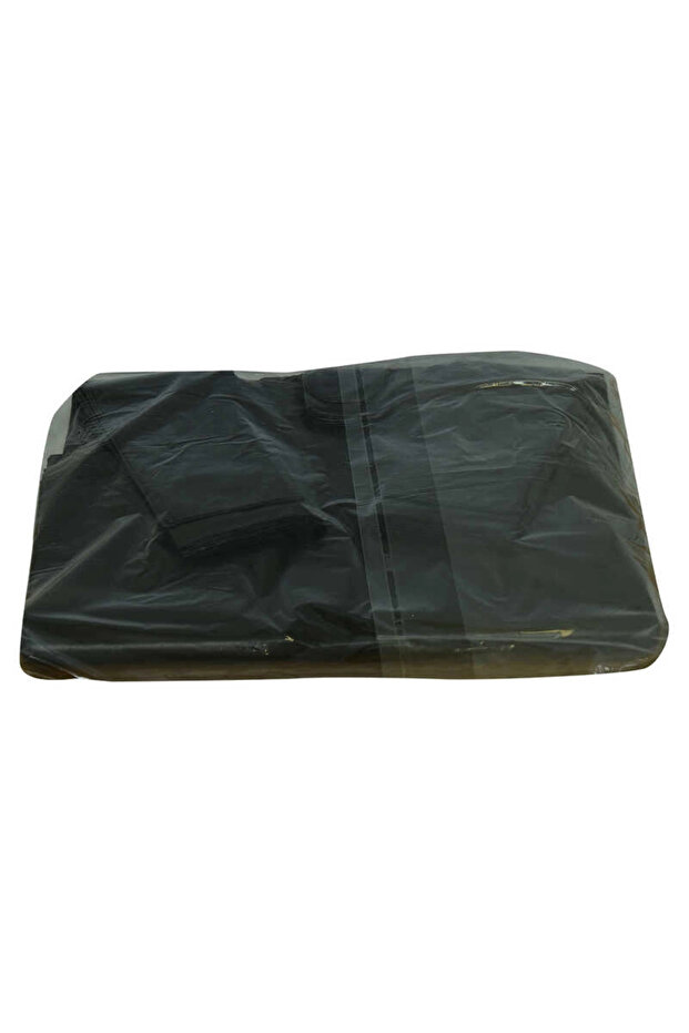 Recycled oversized carrier bag - granule filled - 65x35 cm - thick black - 1000g - 1 pack