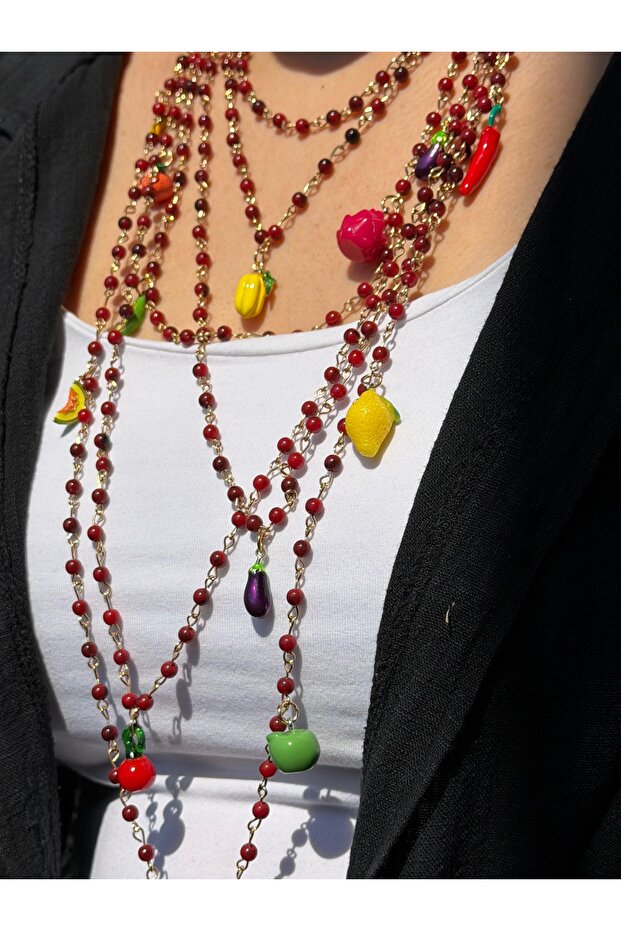 Meyve Charm Kolye