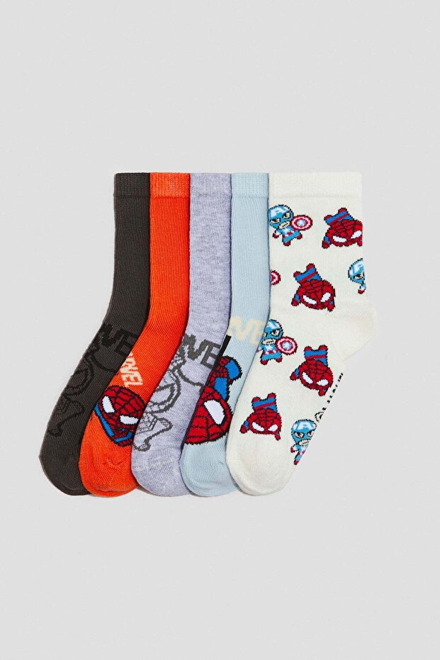5-pack patterned socks