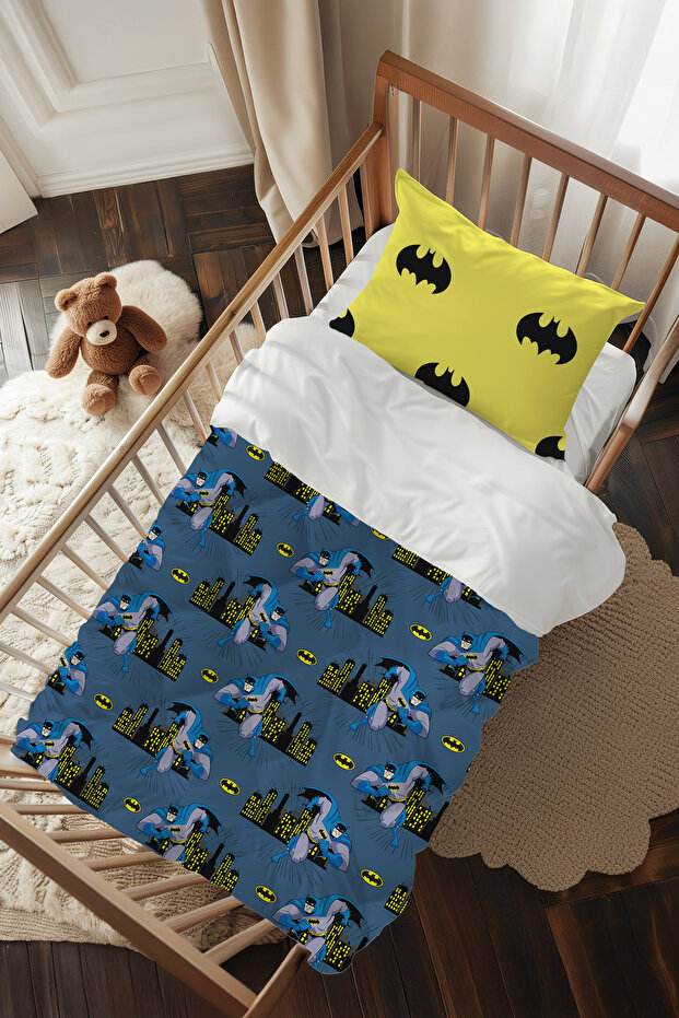 Batman Superhero Patterned Baby Crib Sleeping Set Tlabg-338