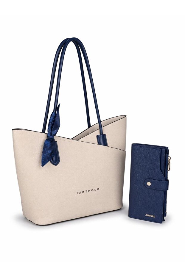 Original Women's Large Volume Shoulder Bag and Wallet Set