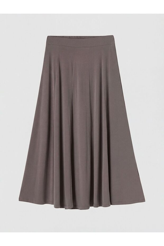 Lcw Grace Elastic Waist Pleated Skirt