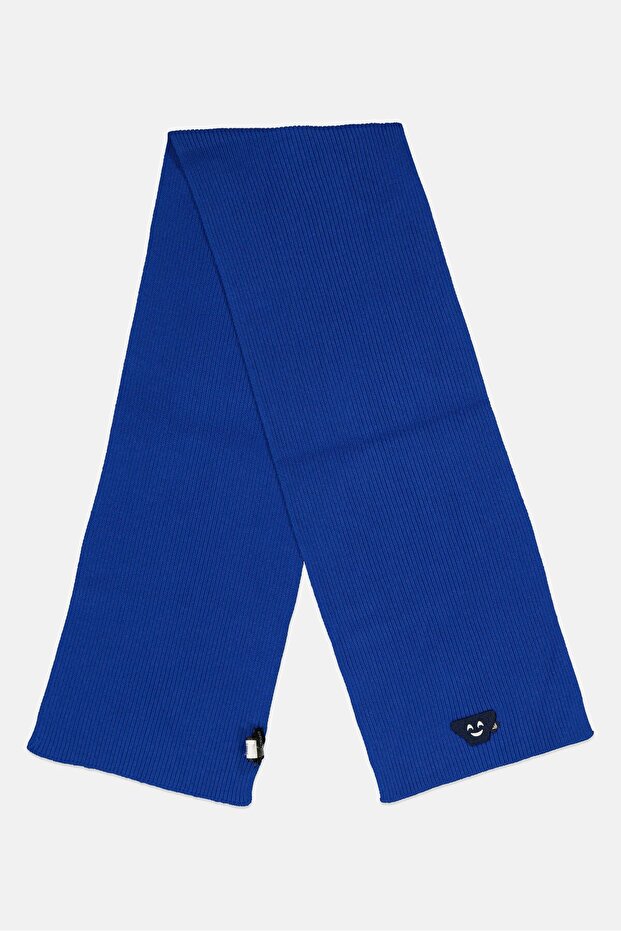 Emporio Men Ribbed Scarf, Blue