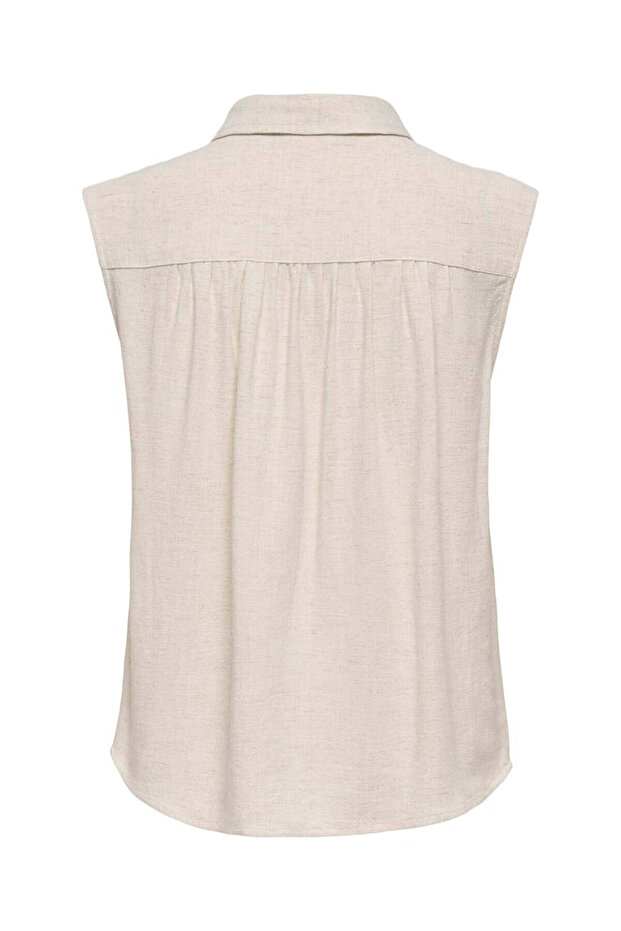 Onlsıesta S/L Linen Bl Shirt Pnt Noos Bej Cămașă de damă 15367416 - 2