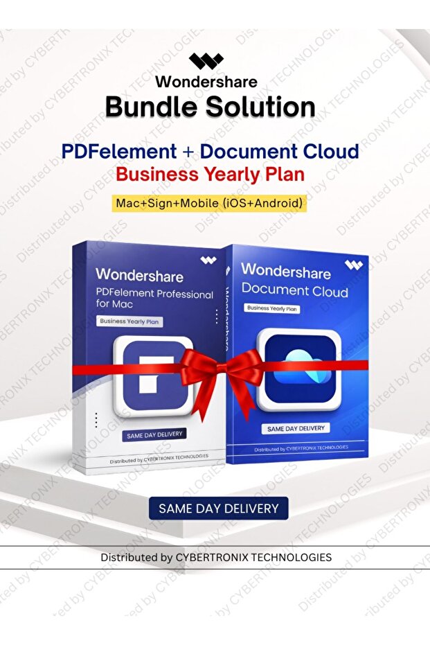 Bundle: PDFelement & Cloud Business Yearly - Mac+Sign+Mobile | Digital License | Same Day Delivery