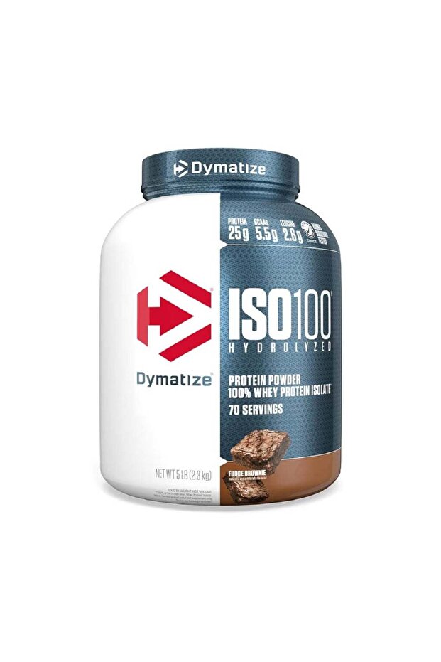 ISO 100 Fast Absorbing Protein Powder, 100% Whey Protein Isolate, Fudge Brownie, 2.3kg
