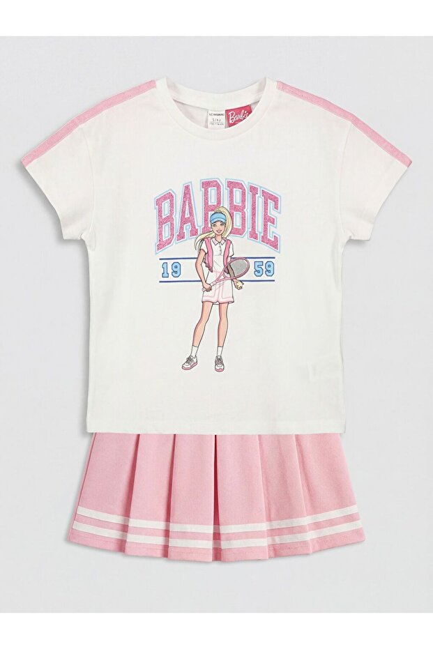Lcw Kids Barbie Printed Girls' Set
