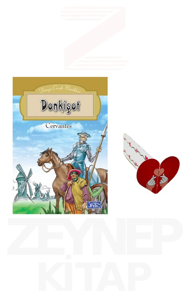 Donkişot - Cervantes World Children's Classics (Heart Bookmark Gift)