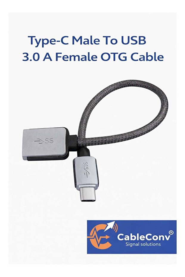 كابل OTG من نوع USB Type-C ذكر إلى USB 3.0 أنثى - محول نقل بيانات عالي السرعة