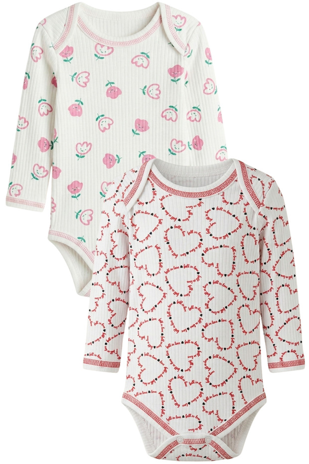 | 100% Cotton Double Baby Badi Set (Heart & Tulip Series)