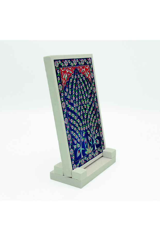 سطح طاولة من MDF مطبوع بنمط بلاط إيزنيك مقاس 10x15 KdG-13