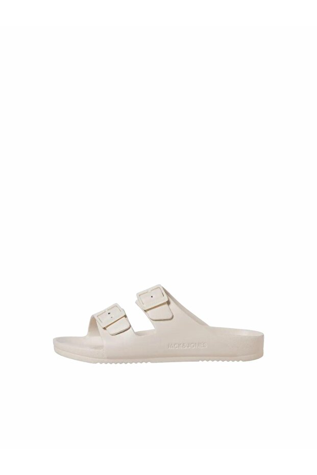 Men's Adjustable Buckle Arizona Ecru Cream Slippers