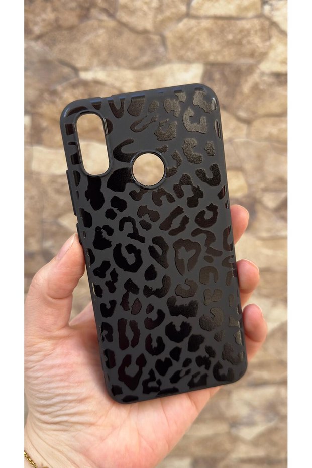 Huawei P30 Lite Compatible Leopard Printed Pack Silicone Shock-Absorbing Classic Protected Rubber Case