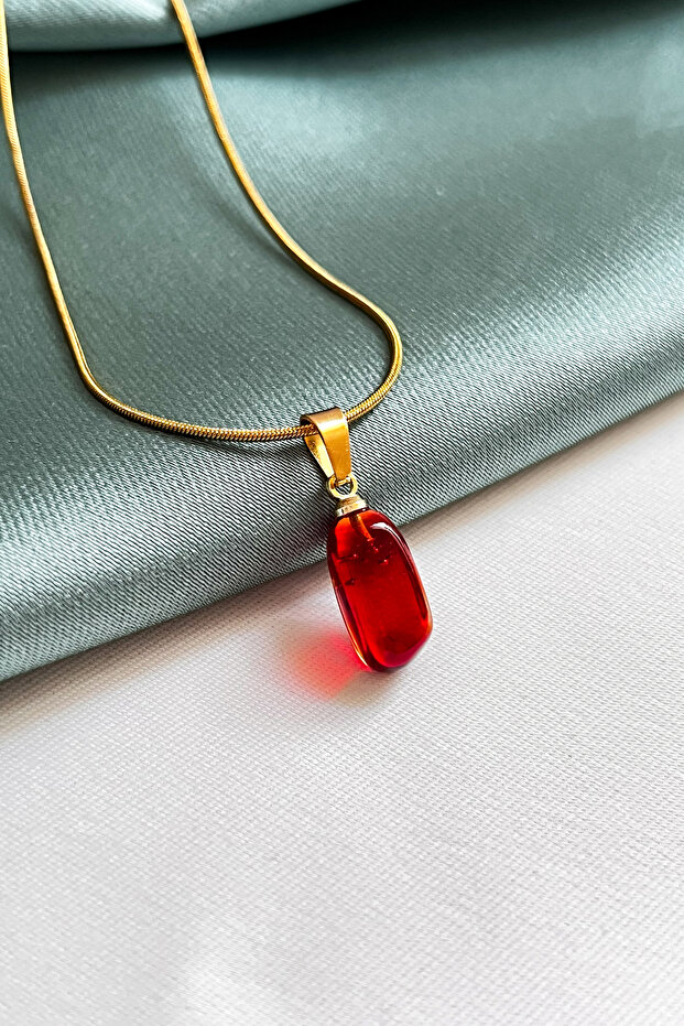Pomegranate Seed Necklace