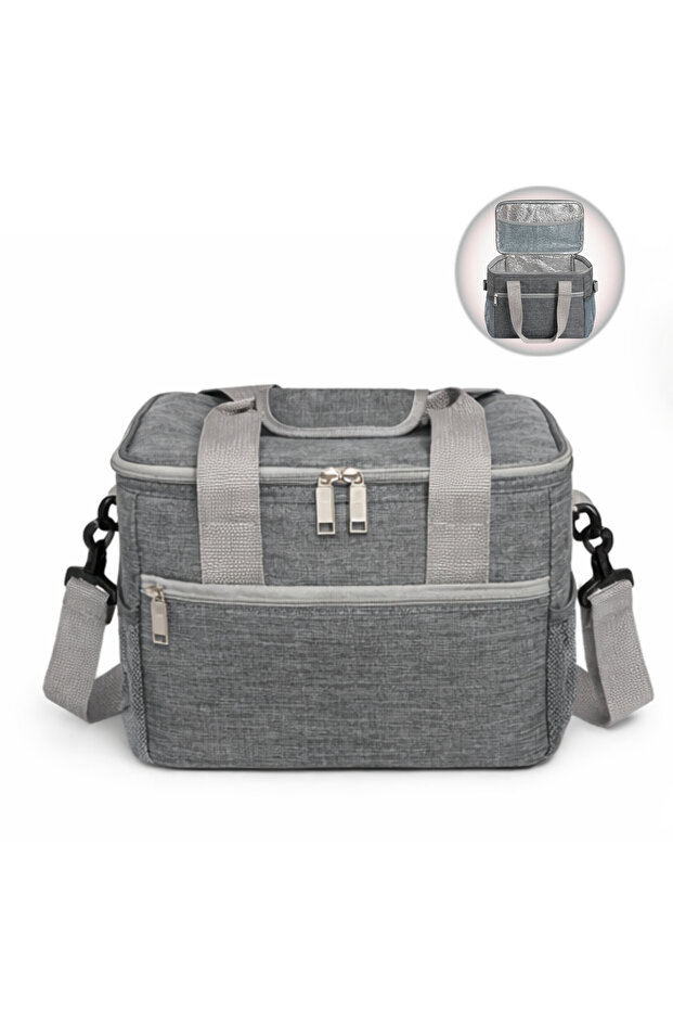 Thermal Bag 11 Lt – Cooler Bag, Keeps Cold, Double Handle (Hand & Shoulder), Mesh Cover