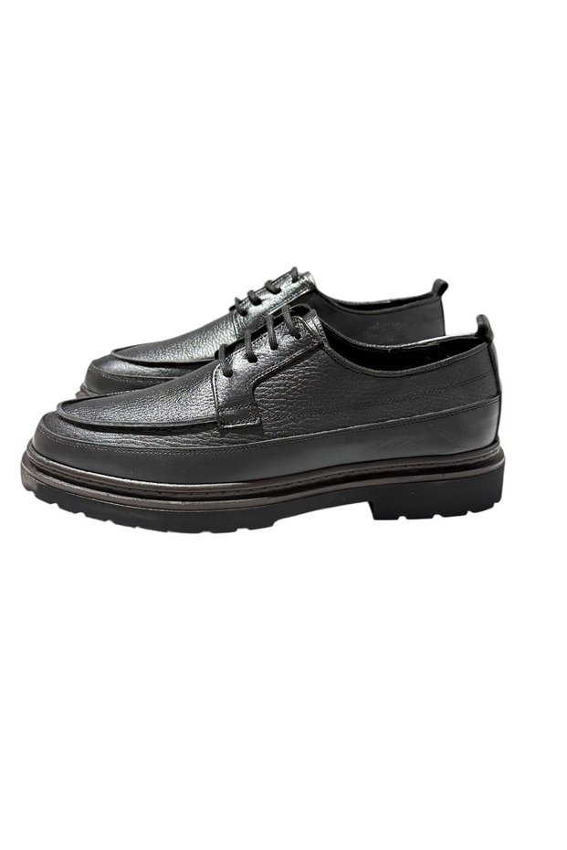 Black Classic Leather Men's Shoes