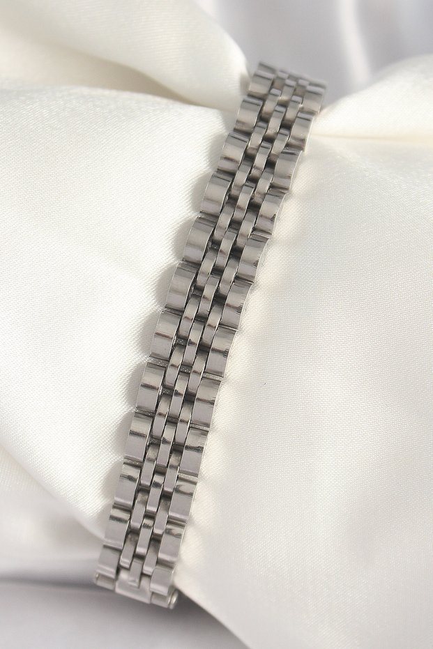 316L Steel Silver Color Chain Model Men's Bracelet