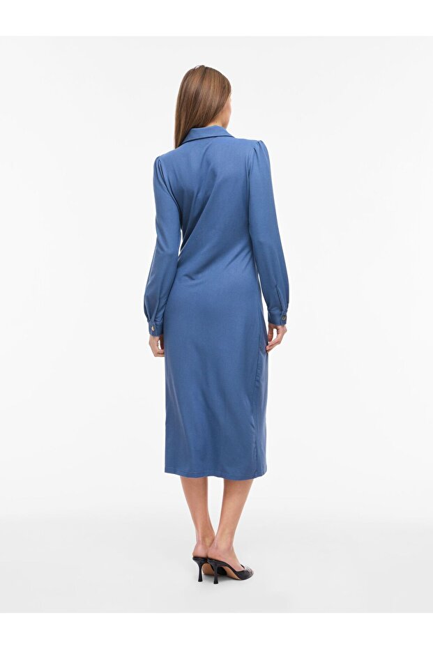 Rochie maxi VICHANIA cu mânecă lungă - 4