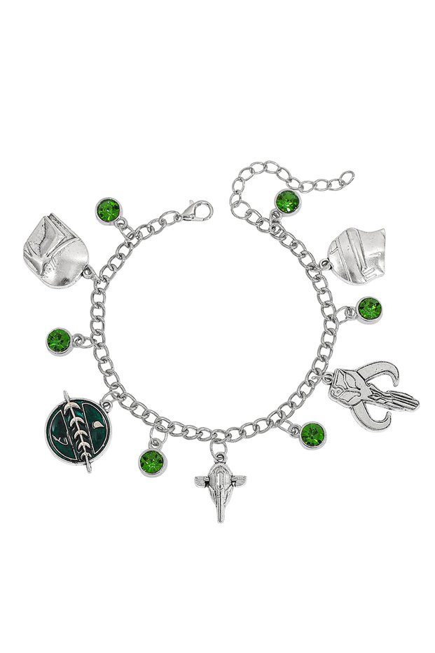 STAR WARS Bracelet Star Wars Mandalorian Charm Bracelet - Spaceship Design Cartoon Jewelry Accessory