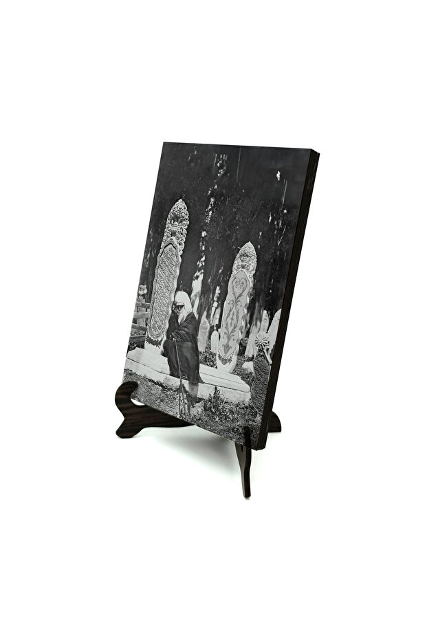 طاولة مكتبية من MDF مطبوعة بنقش حجر القبر العثماني 10x15 5G-OsmMzrTaş1