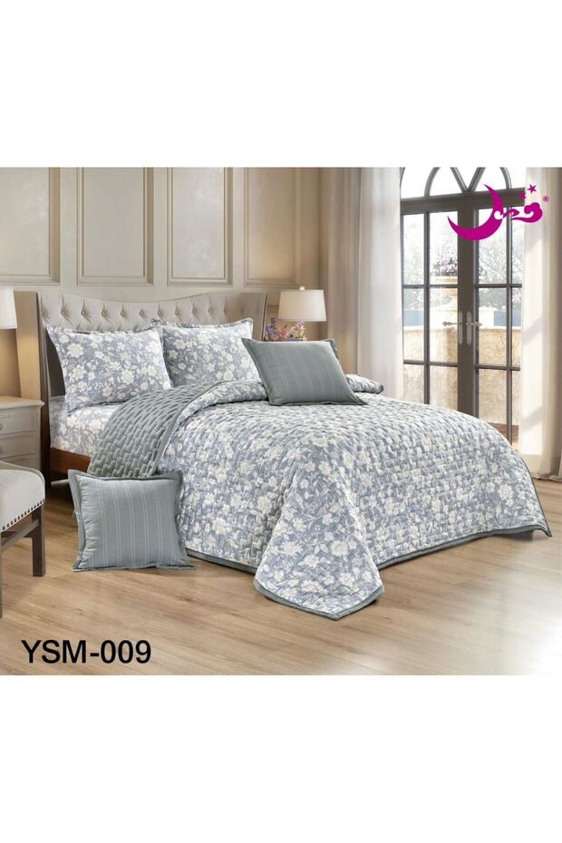 مفرش سرير مضغوط نفرين -6قطع- مقاس 250*230 مناسب لكل الفصول