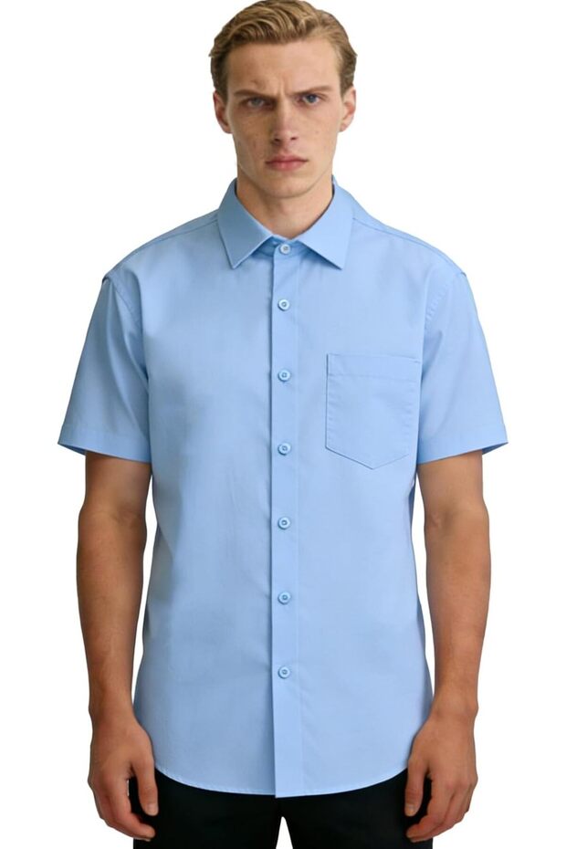 Mens Button Up Shirts Long Sleeve Fashionable Slim Fit Tops