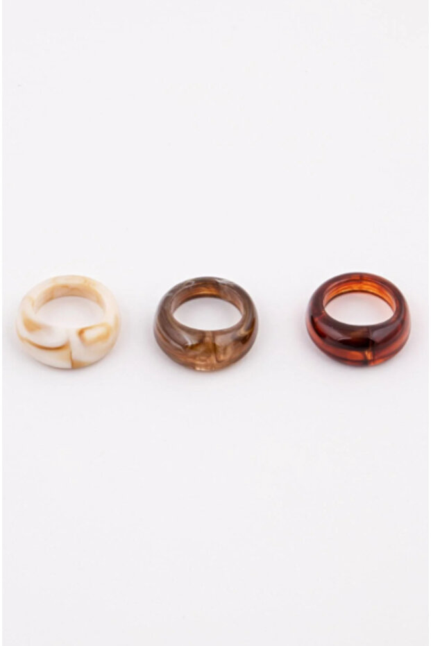 Set of 3 Resin Rings 351