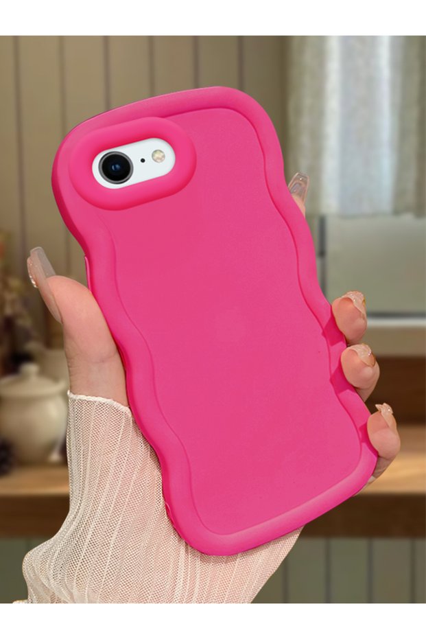 حافظة هاتف من السيليكون الأحمر البسيط المقاوم للصدمات متوافقة مع هاتف iPhone 6 Plus