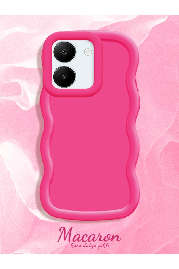 Simple Red Silicone Phone Case Compatible with Vivo Y27 Shock Resistant